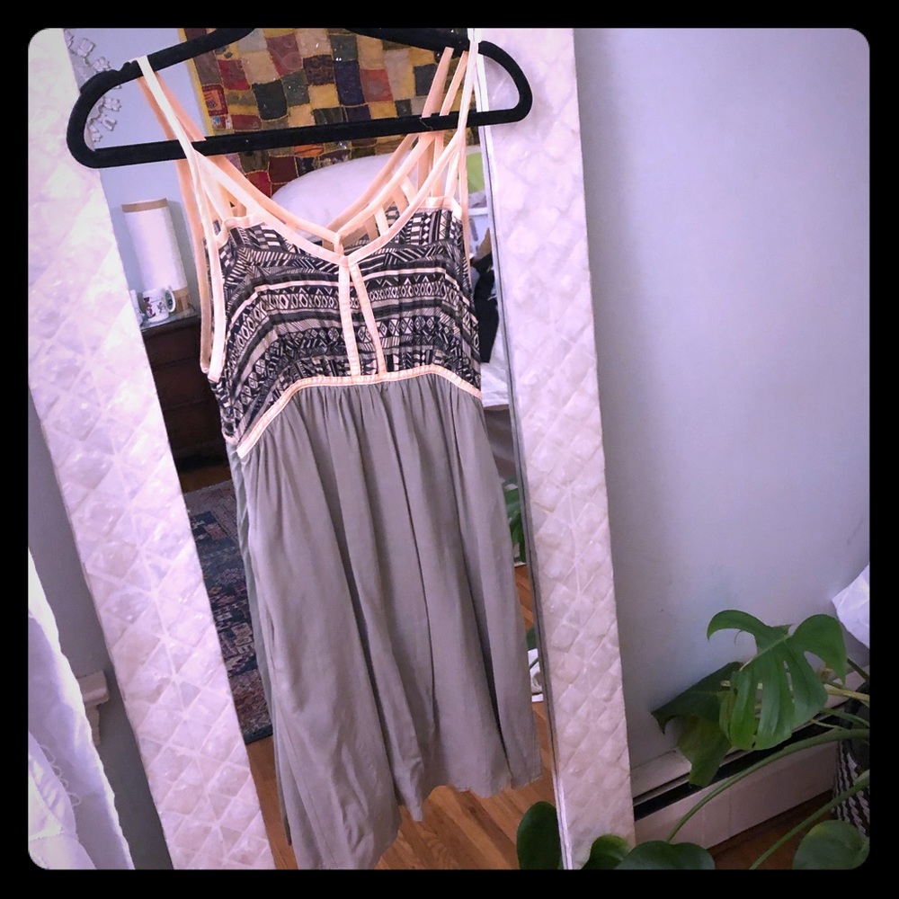 Gentle Fawn Olive and Coral Tribal Top Dress